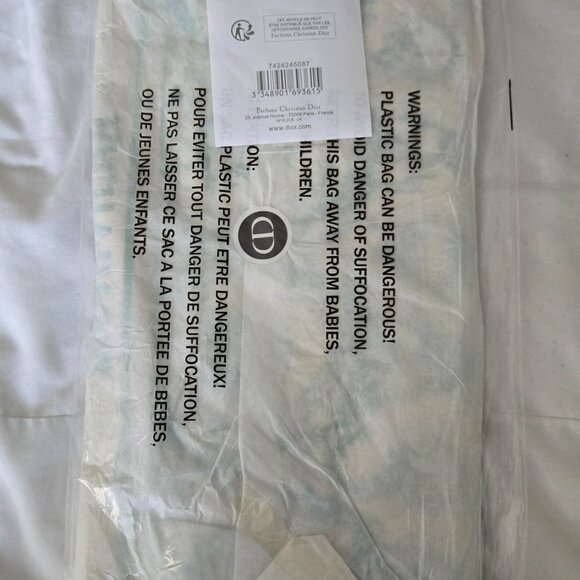 SOLD!Canvas Dioriviera Toile de Jouy Soleil Tote Aquamarina - Picture 4 of 7